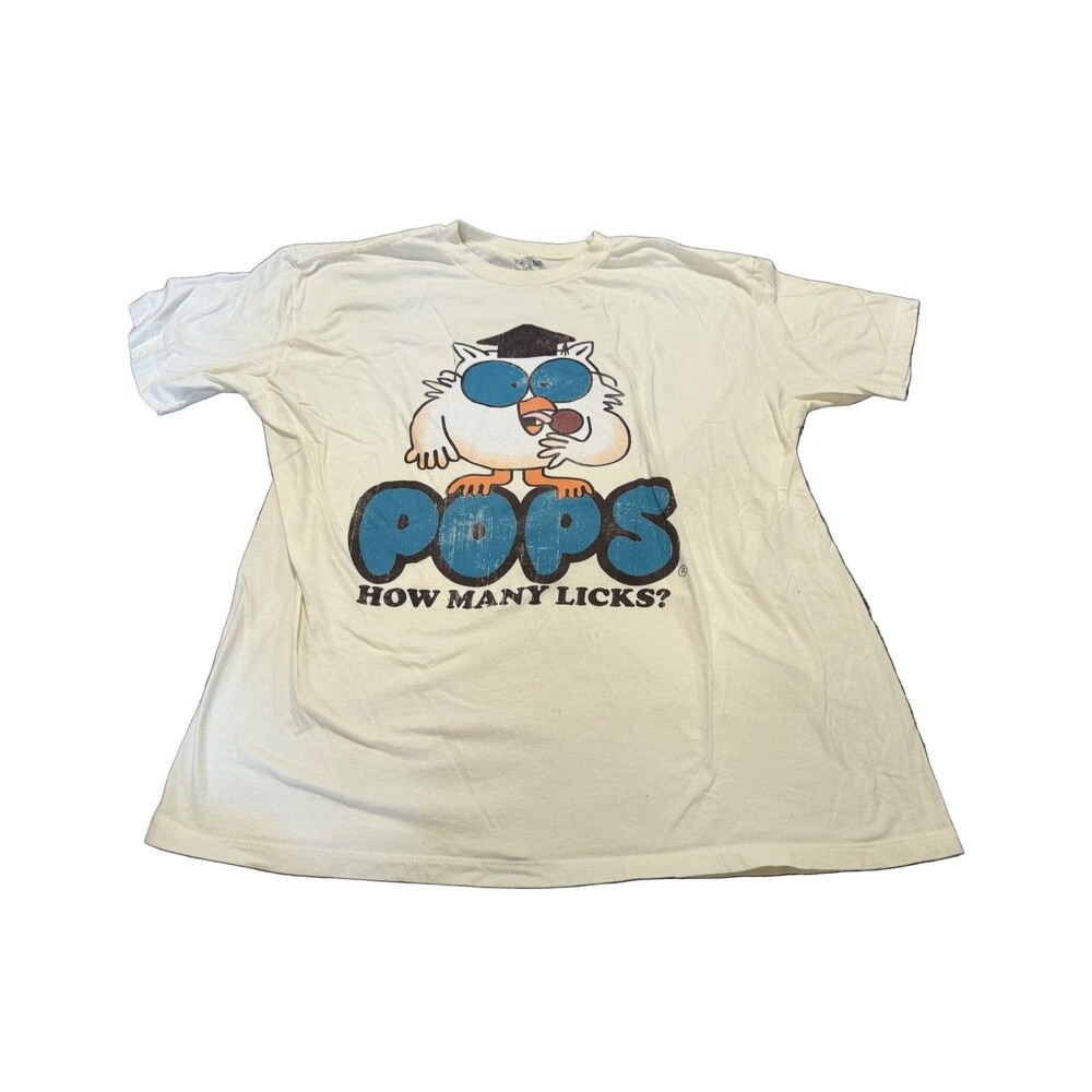 Tootsie Roll Tootsie Pop How Many Licks? Women's T-Shirt Cream L Graphic Owl